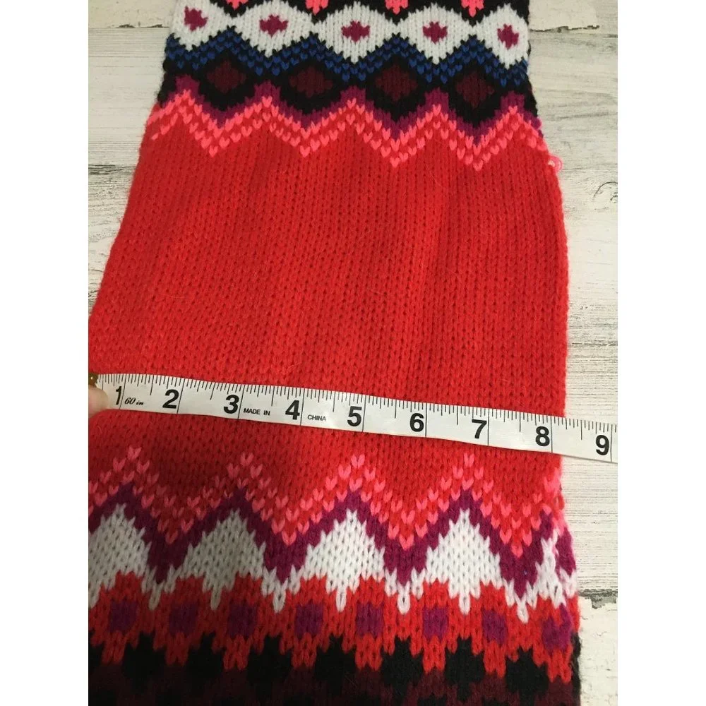 Old Navy 8”x86” orange scarf with tassels